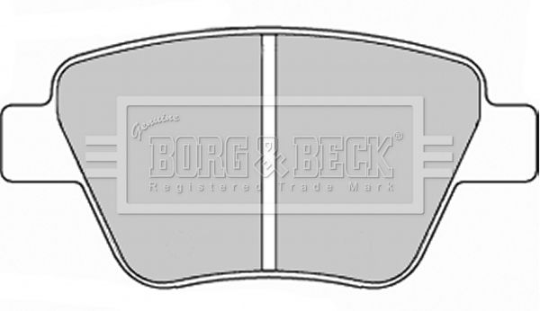 BORG & BECK Piduriklotsi komplekt,ketaspidur BBP2242